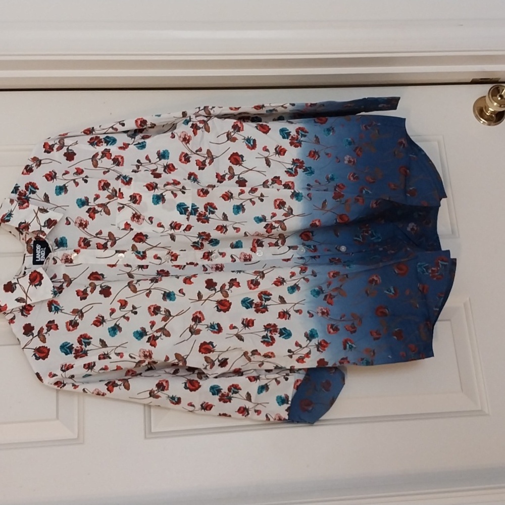 Lands end Ombre blouse, size Large, new in bag
